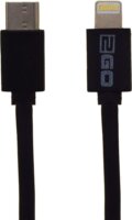 2GO USB-C apa - Lightning apa Adat és töltő kábel - Fekete (1m)
