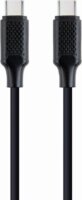 Gembird USB-C apa - USB-C apa 2.0 Adat és töltő kábel - Fekete (1,5m)