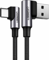 Ugreen US176 USB-A apa - USB-C apa 2.0 Adat és töltőkábel - Fekete (1m)