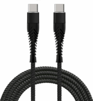 Fusion Fishbone USB-C - USB-C Adat és töltő kábel - Fekete (1.5m)