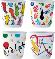 Bialetti Arte 60ml Porcelán Csésze Szett 4 Darabos - Mintás