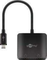 Goobay 60173 USB-C apa - 2x HDMI anya Adapter