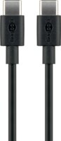 Goobay 66316 USB-C apa - USB-C apa 2.0 Adat és töltőkábel - Fekete (0.5m)