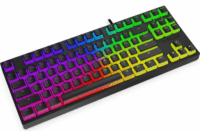 Krux Atax PRO RGB (Gateron Yellow Switch) Pudding Vezetékes Mechanikus Gaming Billentyűzet - Angol (US)