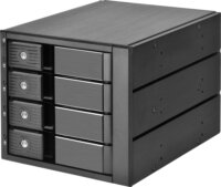 SilverStone FS304-12G 5.25" / 3.5" Külső HDD/SSD ház - Fekete