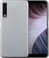 Gigapack Samsung Galaxy A7 (2018) Szilikon Tok - Ezüst