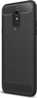Gigapack LG Q7 Szálcsiszolt Szilikon Tok - Fekete