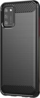 Gigapack Samsung Galaxy A02s Szálcsiszolt Szilikon Tok - Fekete