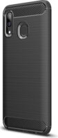 Gigapack Samsung Galaxy A20/A30 Szálcsiszolt Szilikon Tok - Fekete