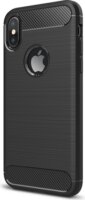 Gigapack Apple iPhone X/XS Szilikon Tok logo kivágással - Fekete