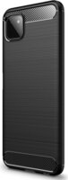 Gigapack Samsung Galaxy A22 5G Szálcsiszolt Szilikon Tok - Fekete