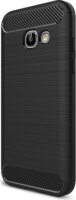 Gigapack Samsung Galaxy A3 (2017) Szálcsiszolt Szilikon Tok - Fekete