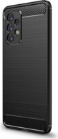 Gigapack Samsung Galaxy A33 5G Szálcsiszolt Szilikon Tok - Fekete