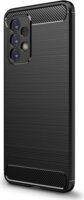 Gigapack Samsung Galaxy A33 5G Szálcsiszolt Szilikon Tok - Fekete