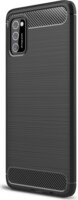Gigapack Samsung Galaxy A41 Szálcsiszolt Szilikon Tok - Fekete