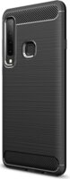 Gigapack Samsung Galaxy A9 (2018) Szálcsiszolt Szilikon Tok - Fekete