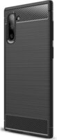 Gigapack Samsung Galaxy Note 10 Szálcsiszolt Szilikon Tok - Fekete