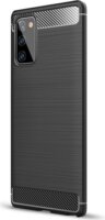 Gigapack Samsung Galaxy Note 20 5G Szálcsiszolt Szilikon Tok - Fekete