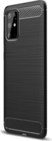 Gigapack Samsung Galaxy S20 Plus 5G Szálcsiszolt Szilikon Tok - Fekete