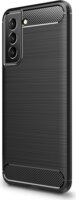 Gigapack Samsung Galaxy S22 5G Szálcsiszolt Szilikon Tok - Fekete