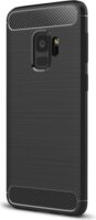 Gigapack Samsung Galaxy S9 Szálcsiszolt Szilikon Tok - Fekete