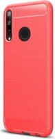 Gigapack Huawei P40 Lite E/Y7p Szálcsiszolt Szilikon Tok - Piros