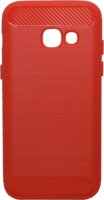 Gigapack Samsung Galaxy A3 (2017) Szálcsiszolt Szilikon Tok - Piros