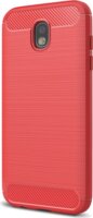 Gigapack Samsung Galaxy J5 (2017) Szálcsiszolt Szilikon Tok - Piros