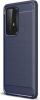Gigapack Huawei P40 Pro 5G Szálcsiszolt Szilikon Tok - Sötétkék