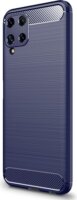 Gigapack Samsung Galaxy A22 4G/M22 Szálcsiszolt Szilikon Tok - Sötétkék