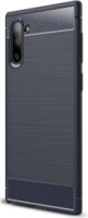 Gigapack Samsung Galaxy Note 10 Szálcsiszolt Szilikon Tok - Sötétkék