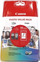 Canon PG-540L / CL-541XL Eredeti Tintapatron Multipack + GP501 Fotópapír (50db)