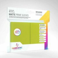 GameGenic Matte Prime Kártyavédő fólia 66x91mm (100 db/csomag) - Zöld