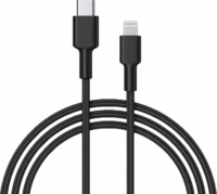Aukey CB-CL02 USB-C apa - Lightning apa 3.1 Adat és töltő kábel - Fekete