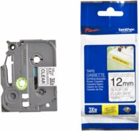 Brother TZE-S131 P-touch Feliratozógép szalag 12mm / 8m - Átlátszó alapon fekete