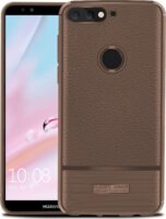 Gigapack Huawei Y7 Prime (2018)/Y7 (2018) Bőr hatású Szilikon Tok - Barna