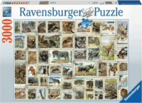 Ravensburger Állatos bélyegek - 3000 darabos puzzle