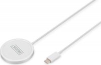 Digitus DA-10080 MagSafe Vezeték nélküli töltő - Fehér (15W)