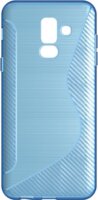 Gigapack S-line Samsung Galaxy A6+ (2018) Szilikon Tok - Világoskék