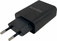 Approx APPUSBWALL24B 2x USB-A Hálózati töltő - Fekete (5V / 2.4A)