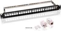 Goobay 95336 19" Keystone patch panel - 24 port