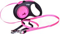 Flexi New Neon S/5m Csévélő szalagos kutyapóráz - Rózsaszín