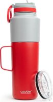 Asobu Twin Pack 900ml Termosz kulacs + bögre - Piros