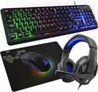 The G-Lab Gaming kit USB Billentyűzet + Egér+ Egérpad + Headset RGB - Magyar