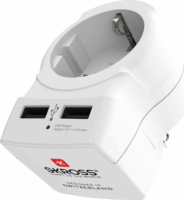 Skross 1500281 EU/2x USB -> USA 250V Utazó adapter