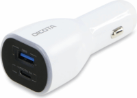 Dicota D31932 USB / USB-C Autós töltő - Fehér (100W)