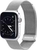 Dux Ducis Apple Watch S1/2/3/4/5/6/7/8/SE Milánói Fém szíj 42/44/45 mm - Ezüst