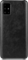 Gigapack Samsung Galaxy A51 Bőr hatású Tok - Fekete