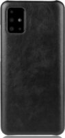 Gigapack Samsung Galaxy A71 Bőr hatású Tok - Fekete