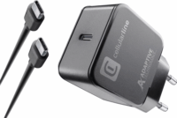 CellularLine USB-C Hálózati töltő - Fekete (15W)